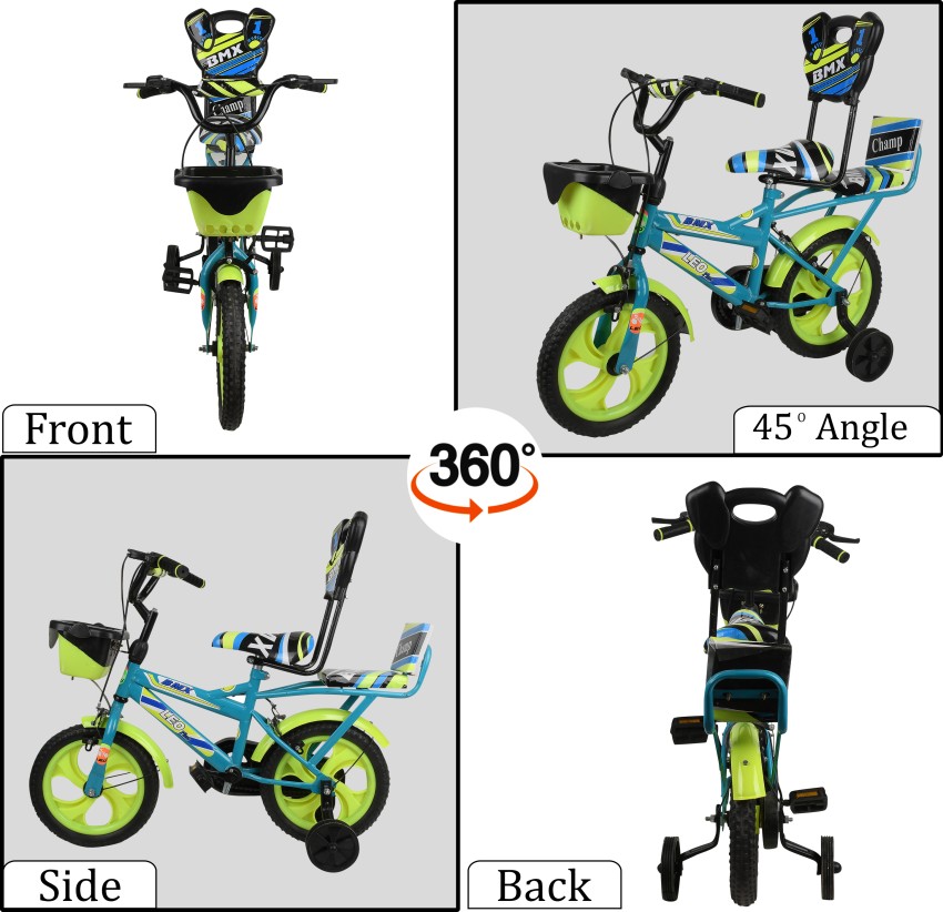 Small best sale blue bike