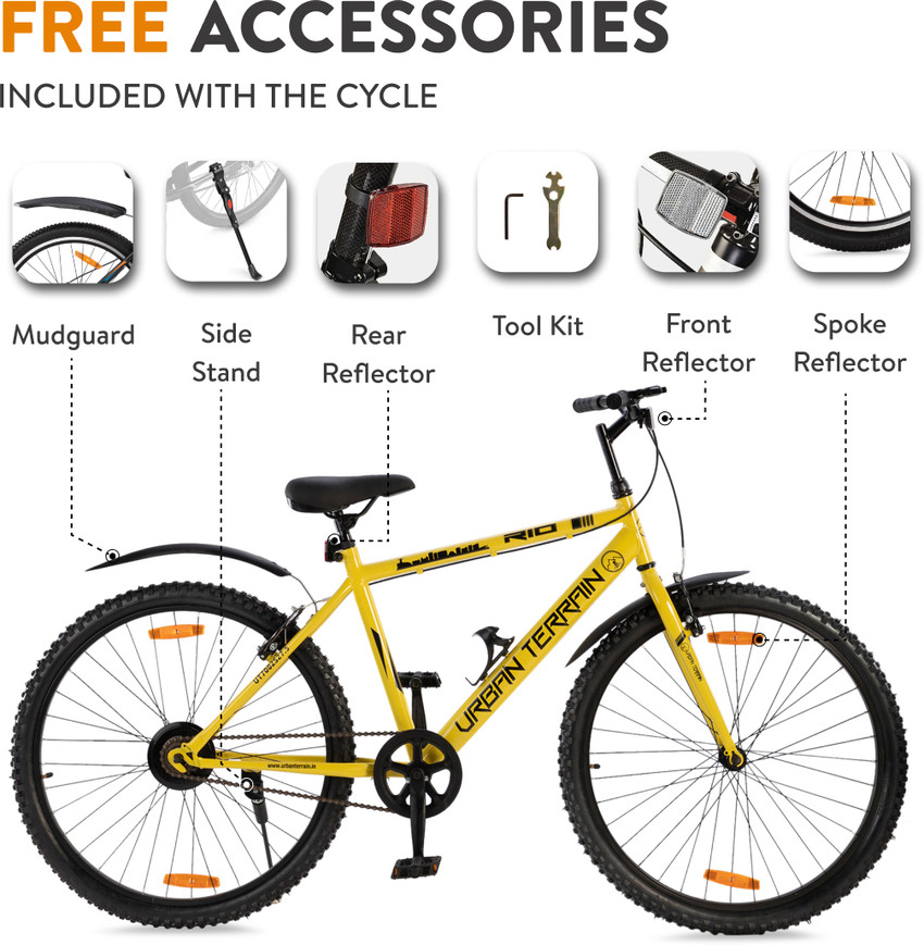 Urban Terrain Rio Cycles for Men with Complete Accessories