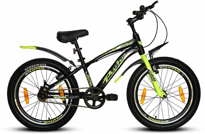 PLUTUS Pulsar Cycle for Kids Power Brake Single Speed Green 20 T Mountain Cycle Price in India Buy PLUTUS Pulsar Cycle for Kids Power Brake Single Speed Green 20 T Mountain