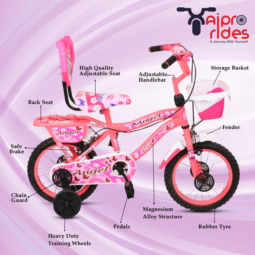 Xaipro Angel Pink M Rim Kids 2 5 year Semi Assembled 14 T Road Cycle Price in India Buy Xaipro Angel Pink M Rim Kids 2 5 year Semi Assembled 14 T Road Cycle online