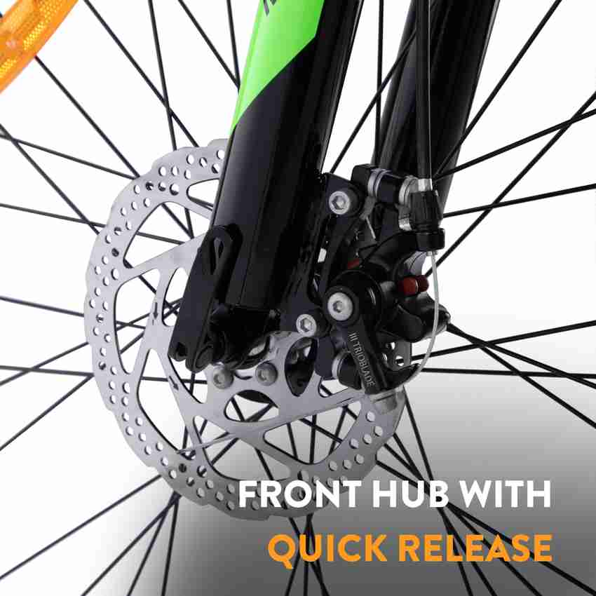 Mountain bike front brake assembly clearance