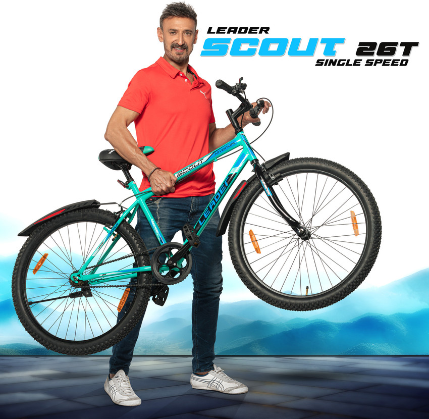 LEADER Scout 26T SEA Blue BLACK for Ride 26 T Mountain Cycle Price in India Buy LEADER Scout 26T SEA Blue BLACK for Ride 26 T Mountain Cycle online at Flipkart