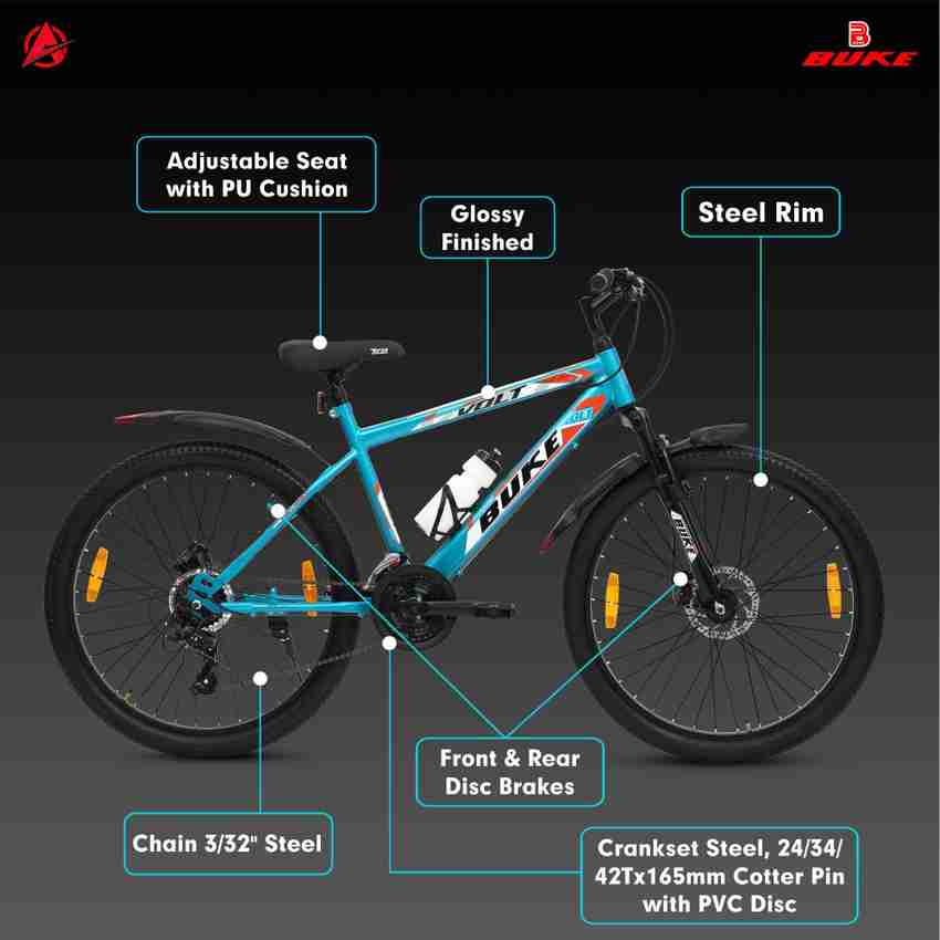 AVON Buke Volt MTB 16.5 inch steel frame 27.5 T Mountain Cycle