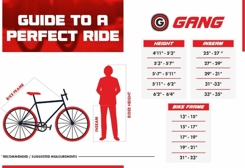 Road frame size online chart