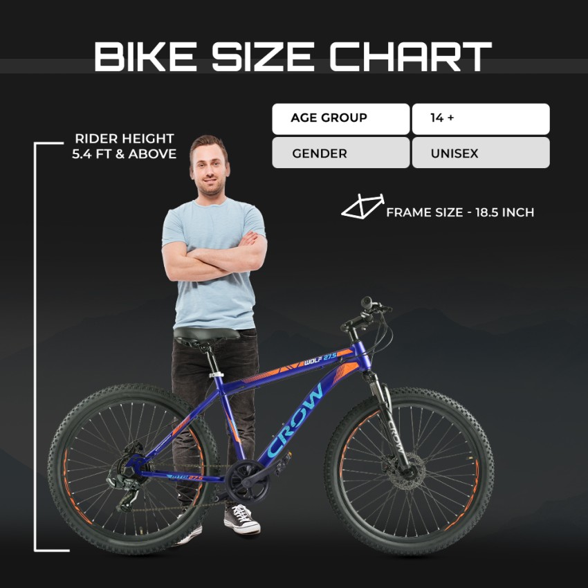 Bike size outlet 18.5