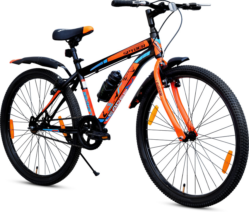 LEADER Spyder MTB Cycle Bike with Complete Accessories 27.5 T Mountain Cycle Price in India Buy LEADER Spyder MTB Cycle Bike with Complete Accessories 27.5 T Mountain Cycle online at Flipkart