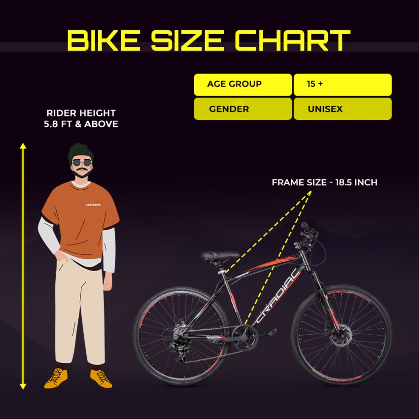 700c discount bike height