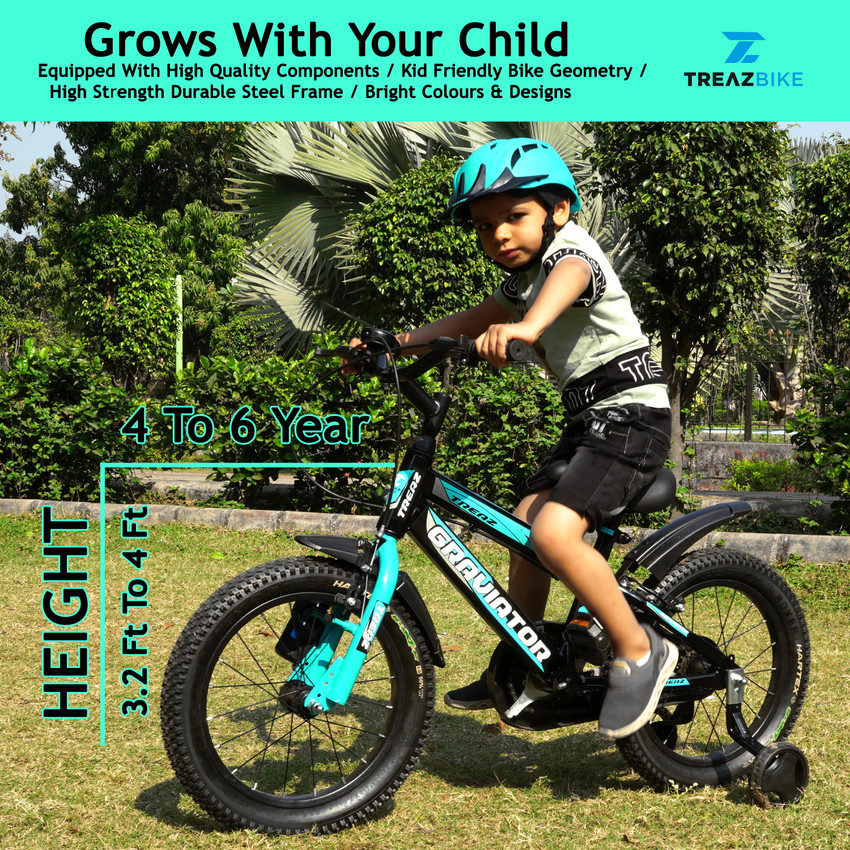 TREAZ Graviator 16T Kids cycle for 3 to 6 years boys and girls 16
