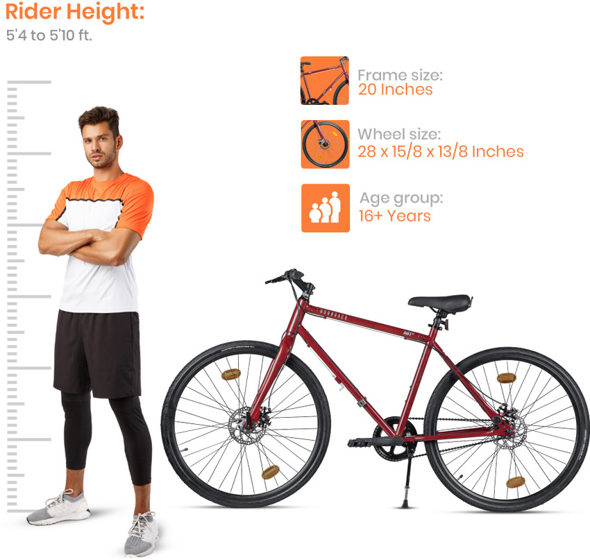 What age is a 28 inch bike store for