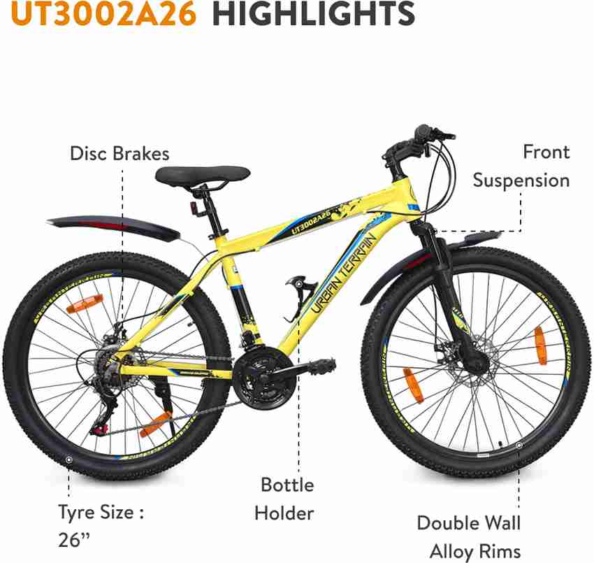 Urban Terrain UT3002A26 Alloy MTB with 21 Shimano Gear and Installation services 26 T Road Cycle