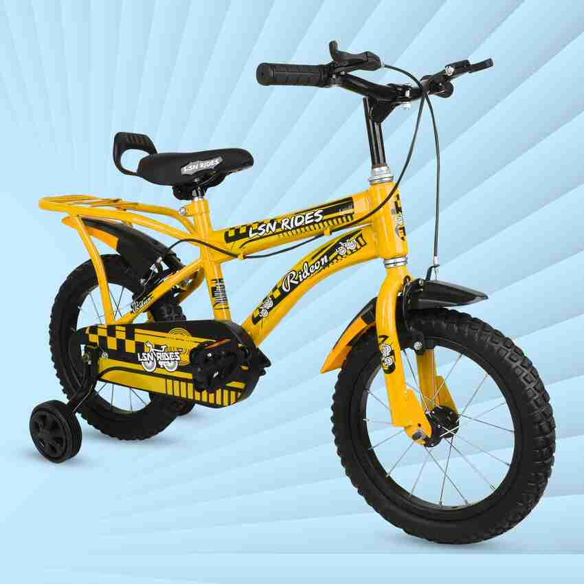 Lsn rides 14T STEEL RIM RIDEON BICYCLE FOR GIRLS AND BOYS WITH