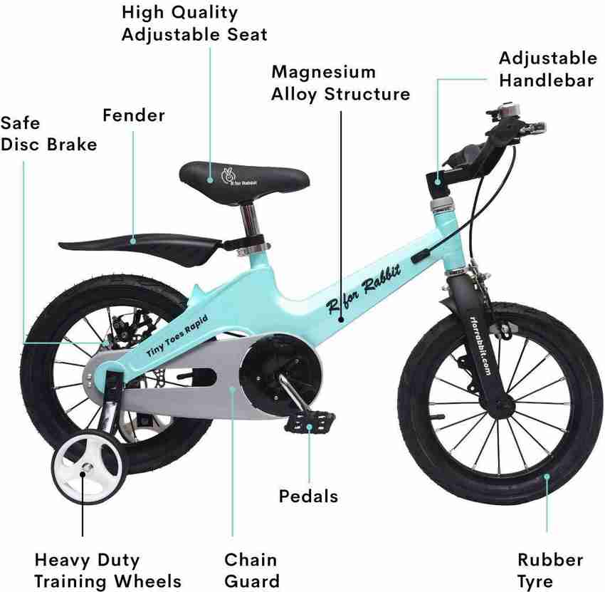 R for Rabbit Tiny Toes Rapid Smart Plug and Play 14 Bicycle for