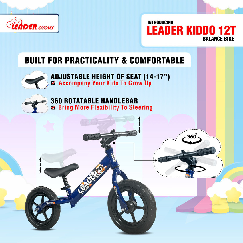 LEADER Kids Pedal Free Balance Cycle for Girls and Boys of Ages 1