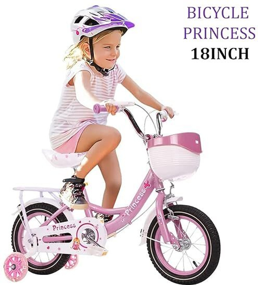 SYGA Princess Bicycles for Kids 5 9 Years Old 18 inch Children s