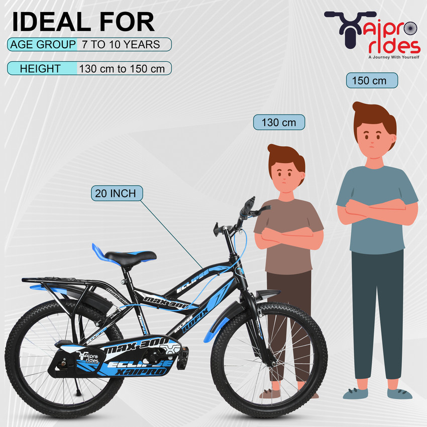 xaipro plus 20T Xaipro Max 300 Kids Cycle Ideal for 7 10 years Sky blue 85 ASSEMBLED 20 T Mountain Cycle Price in India Buy xaipro plus 20T Xaipro Max 300 Kids Cycle Ideal for