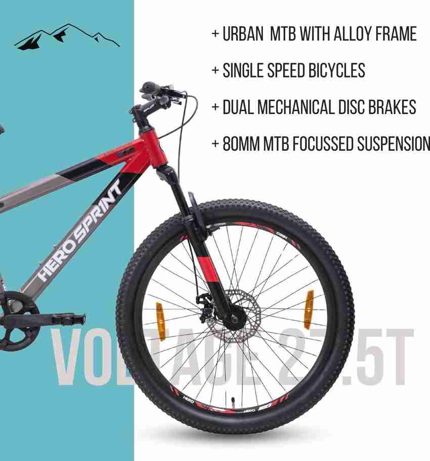 HERO Voltage 27.5 T Mountain Cycle Price in India Buy HERO Voltage 27.5 T Mountain Cycle online at Flipkart