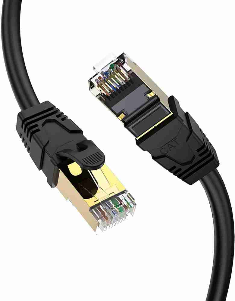 BUCKEINSTORE Ethernet Cable 1.5 m RJ45 Cat 7 High-Speed Gigabit Ethernet  Patch Internet Cable, 10Gbps, 600MHz - BUCKEINSTORE 