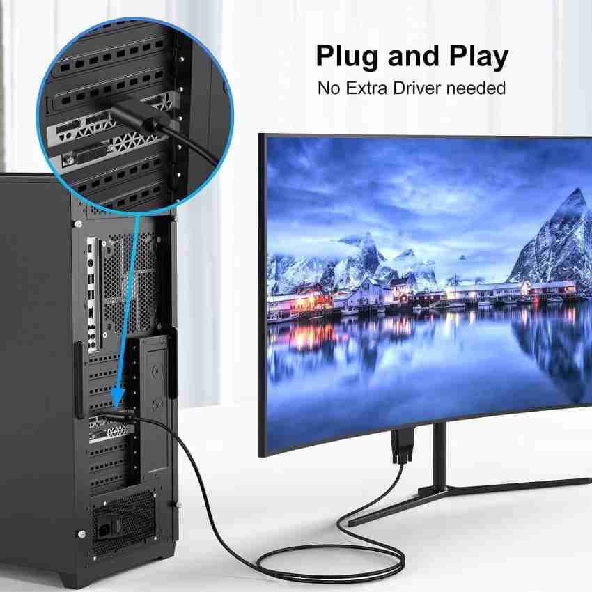 Dropship Cable HDMI A VGA Macho A Macho; Adaptador AV De 1; 8 M; 1080P;  Convertidor Chapado En Oro De 24K Para Salida De Pantalla; to Sell Online  at a Lower Price