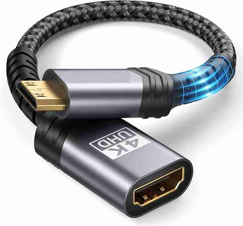 ATEKT HDMI Cable 20 m Mini HDMI Male to HDMI Female C4K 60Hz HDR
