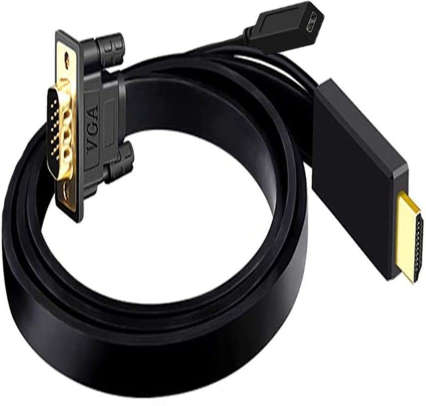 VOOCME TV-out Cable HDMI to VGA Cable Converter, 6ft 1.5M 1080P HDMI Male  to VGA Male D-SUB 15 Pin - VOOCME 