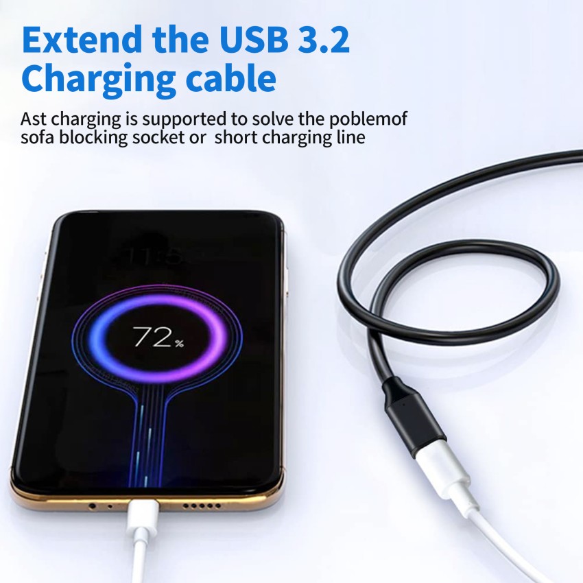 LETLEX USB C 3.0/3.2 Gen 2 Cables with SSD Card Reader, USB 3.1 Hub