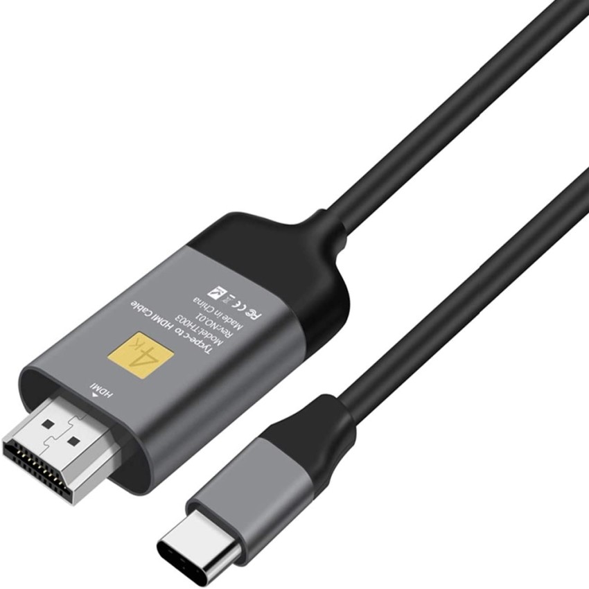 USB-C till HDMI-videoadapter - 4K 30Hz - kompatibel med Thunderbolt 3 - USB  3.1 Type-C till HDMI-omvandlare - resedongel - Svart