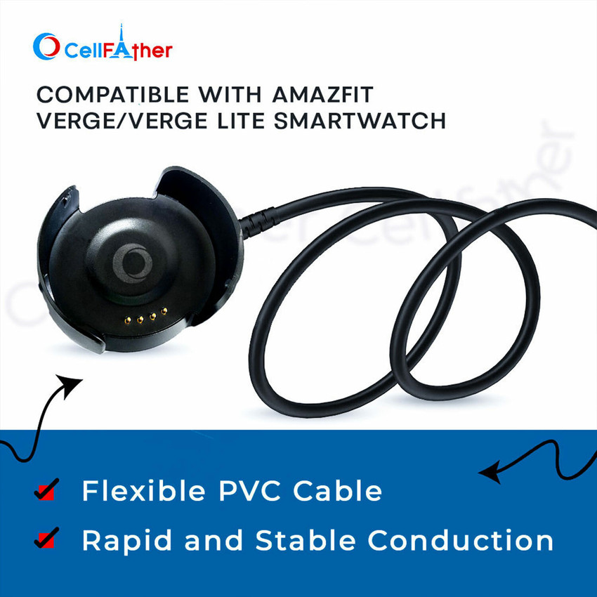 CellFAther Magnetic Charging Cable 1 m Replacement Usb Charger Compatible for Huami Amazfit Verge Smartwatches CellFAther Flipkart