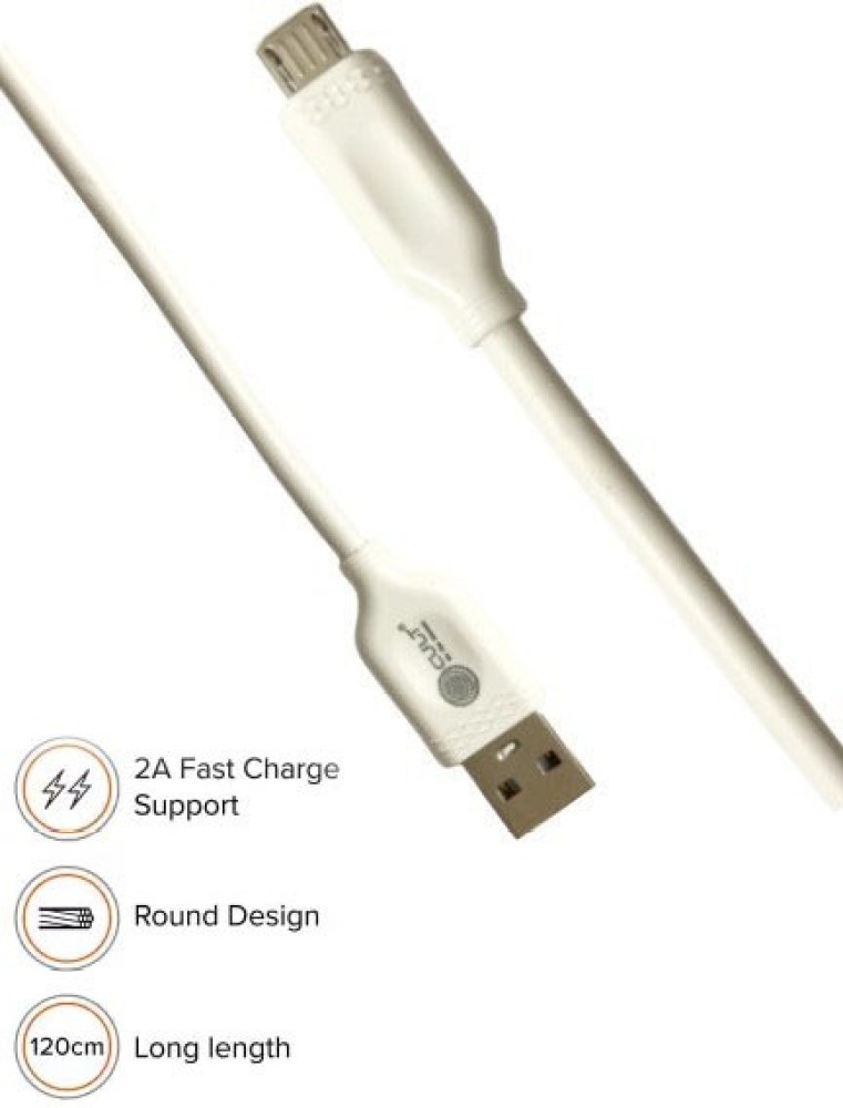 Cult Micro USB Cable 3.4 A 1.2 m 480Mbps fast Charging 3.4A & 1.2 meter  Micro Data Cable - Cult 