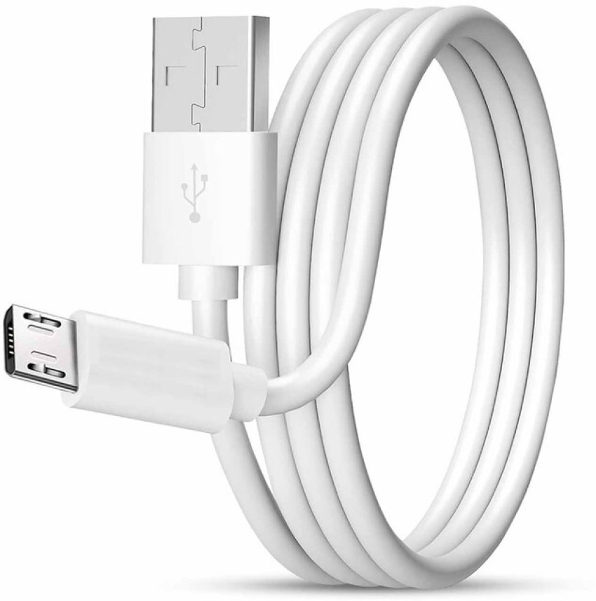 1m White Micro USB Cable - A to Micro B