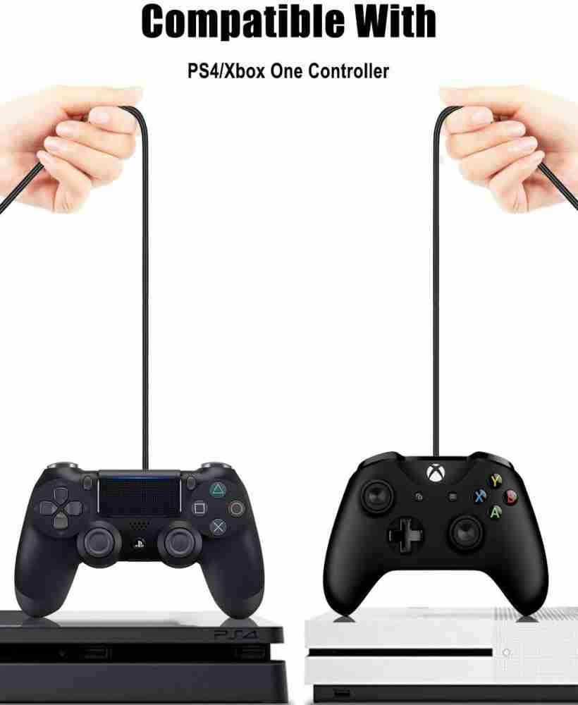 USB Gaming Cable - Controller Charging Cable for PS4 & Xbox One
