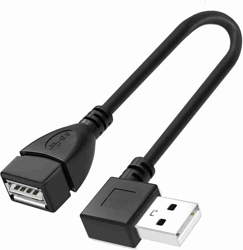 Female and male usb cable top