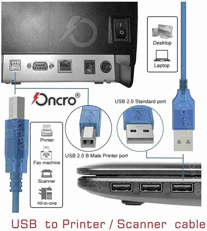 Short usb printer cable deals