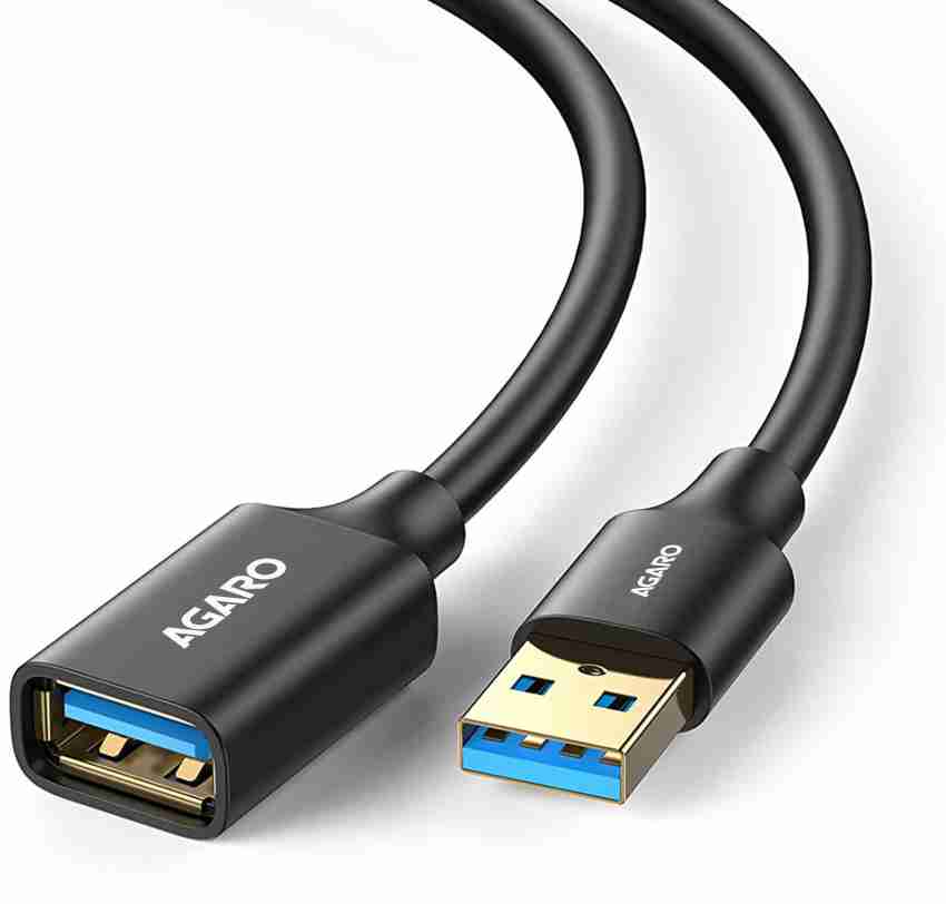 AGARO Reversible USB 2.0 2 m USB Extender 3.0 Extension Cable Male