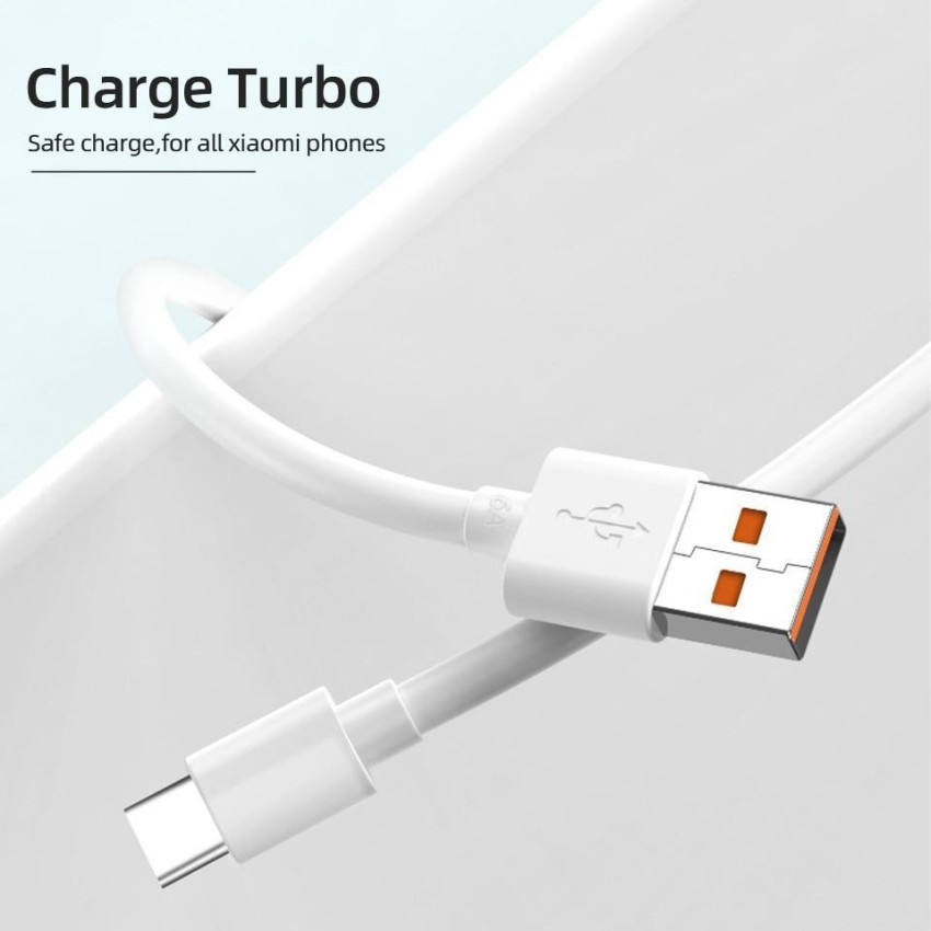 Cargador Ultra Rápido 120W Turbo Charging 5.0 con Cable USB C 6A para  Xiaomi,Redmi Note, Mi,Poco, Samsumg, Cargador USB c Carga rapida