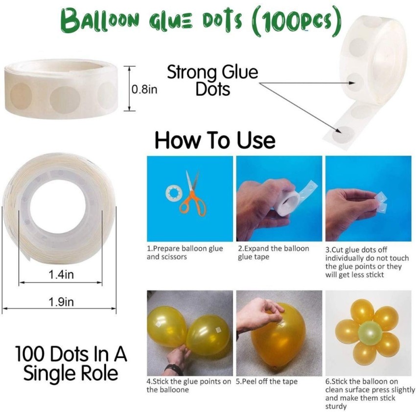 How To Use Glue Dots For Balloon, How To Stick Balloons On Wall