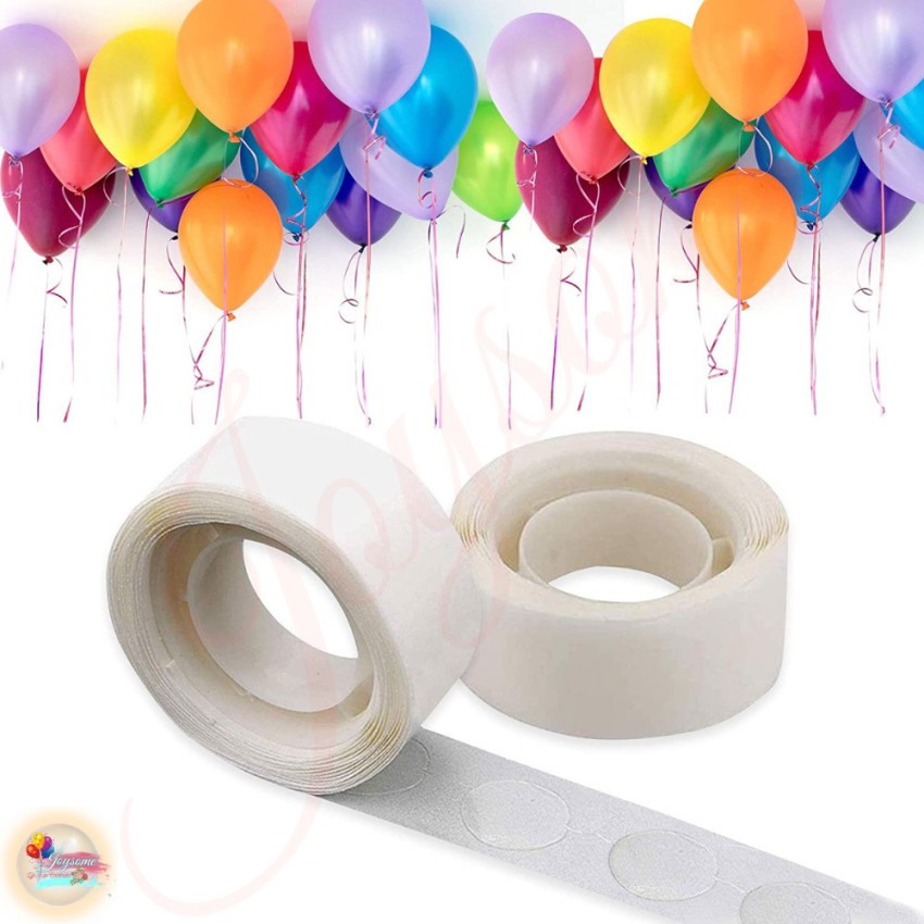 Joysome Transparent Balloon Glue Dots Roll (Pack of 2 rolls Balloon Sticky  Dots – 100 dots per roll) Price in India - Buy Joysome Transparent Balloon  Glue Dots Roll (Pack of 2