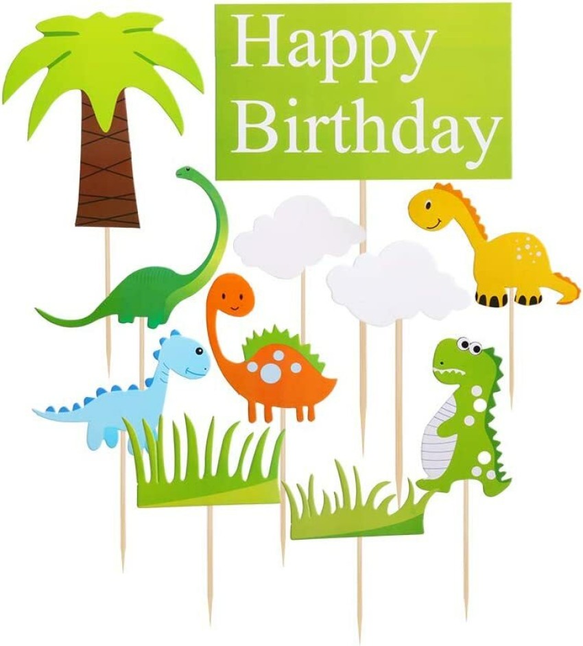 Amazon.com: 25PCS Dinosaur Birthday Cake Toppers Cartoon Dinosaur Cupcake  Decorations for Boys Party Dinosaur Theme Party Decoration Baby Shower Kids  Party Supplies : Toys & Games