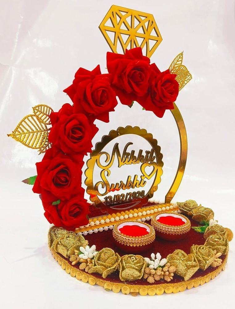 Unique Palette Beautiful Customized Name Engagement Wedding Ring Platter Wedding Ring Platter Wood Decorative Platter Price in India Buy Unique Palette Beautiful Customized Name Engagement Wedding Rin...