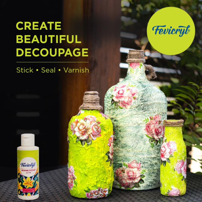 Vintager Decoupage Glue and Varnish Mate Finish 2 in 1 118 Grams Matte  Finish Decoupage Medium Price in India - Buy Vintager Decoupage Glue and  Varnish Mate Finish 2 in 1 118