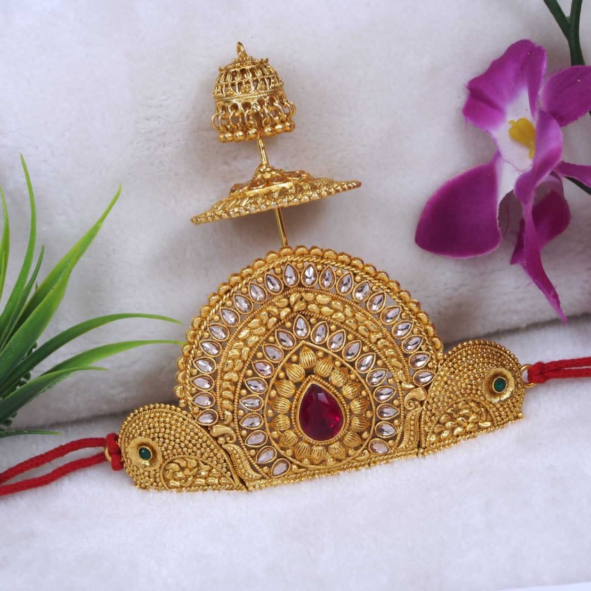sharneshwar Mukut for God, Ganpati Mukut, Artificial Diamond Stones and  Beads, God Crown Deity Ornament Price in India - Buy sharneshwar Mukut for  God, Ganpati Mukut