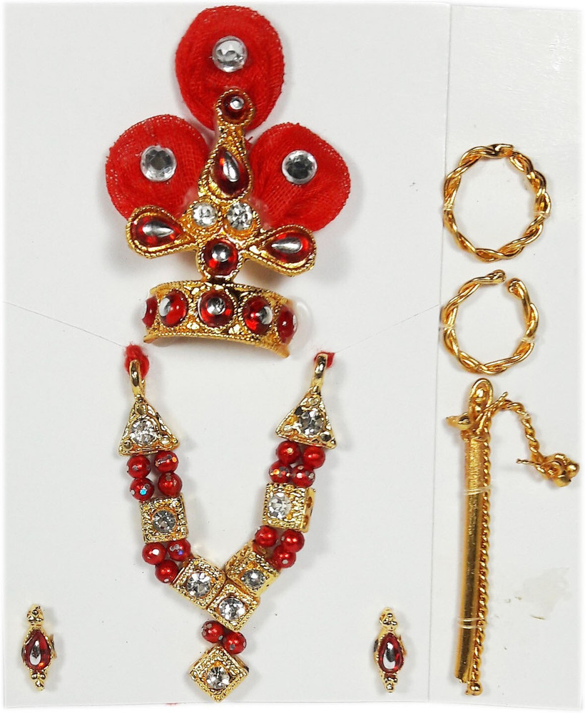CraftEra Necklace Mukut Crown Krishna Shringaar Deity Ornament Price in India Buy CraftEra Necklace Mukut Crown Krishna Shringaar Deity Ornament online at Flipkart