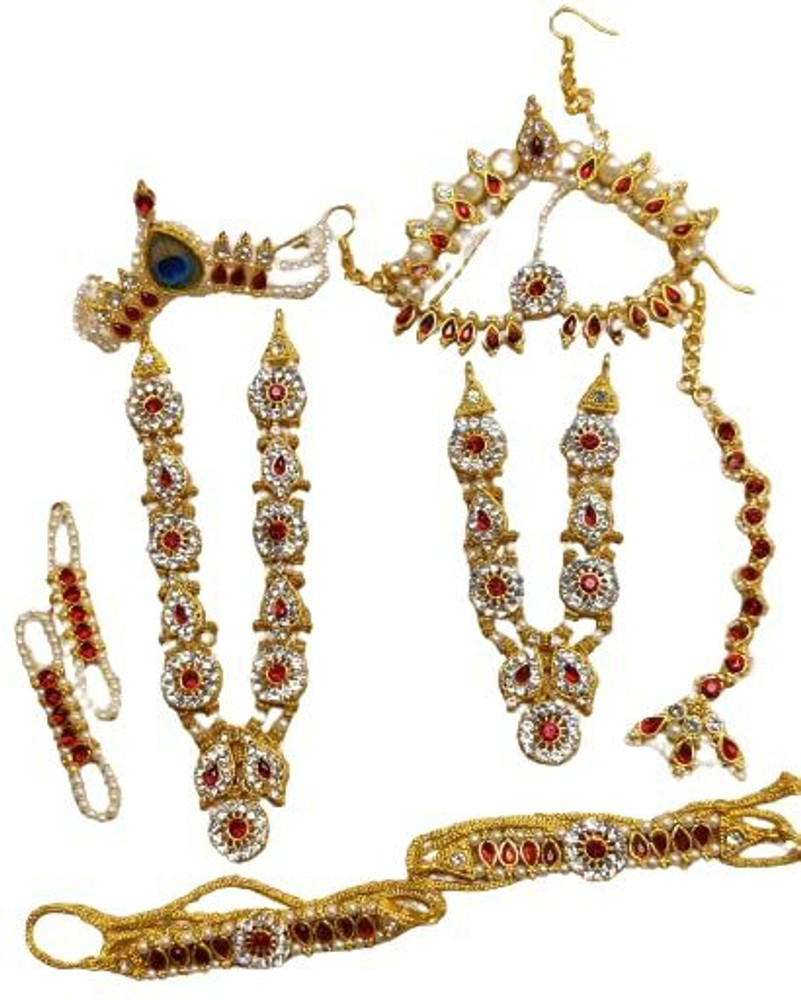 Krishnsakhi Yugal Jodi Jewellery Set Deity Ornament Price in India Buy Krishnsakhi Yugal Jodi Jewellery Set Deity Ornament online at Flipkart