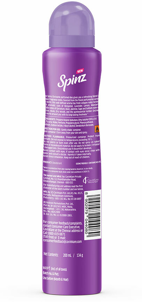 Spinz enchante 2025 deo