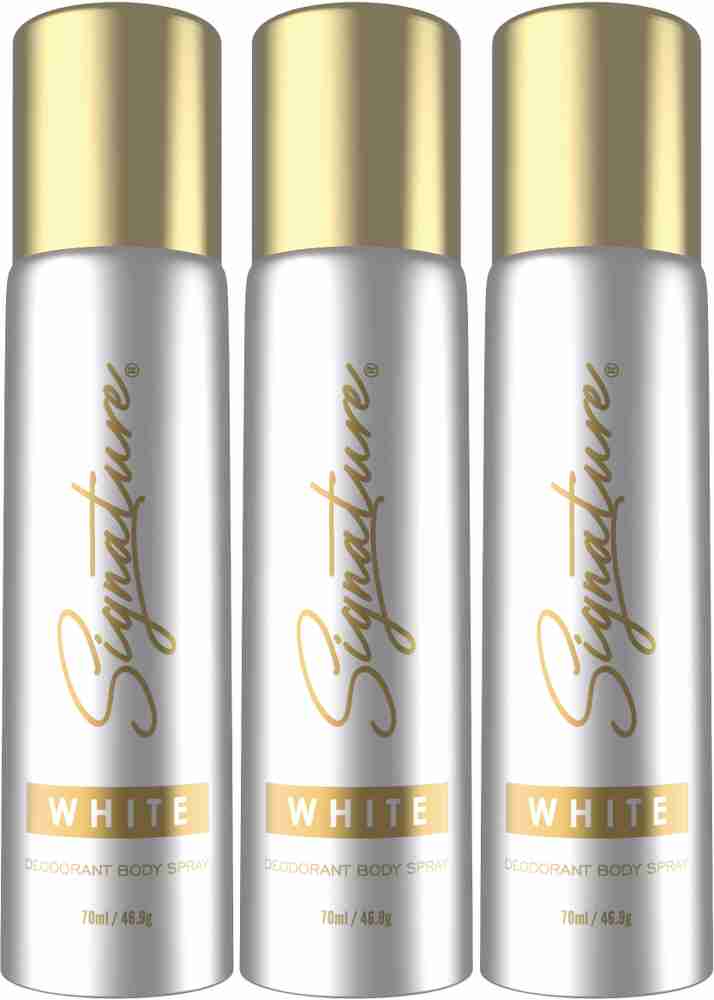 SIGNATURE White Long Lasting Fragrance Skin Friendly 70ML Each