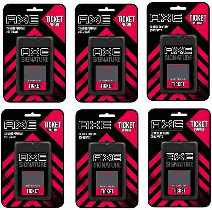 AXE Intense Ticket Deodorant 17ml x 6pc Body Spray For Men