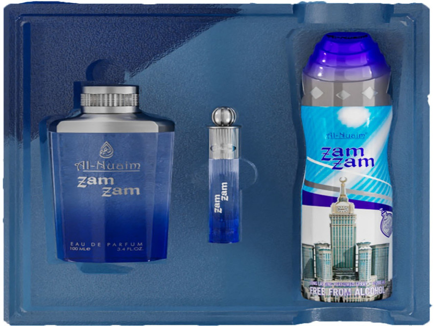 Buy Al Nuaim Zam Zam Fragrance Set 6 ml Attar Roll 100 ml Perfum