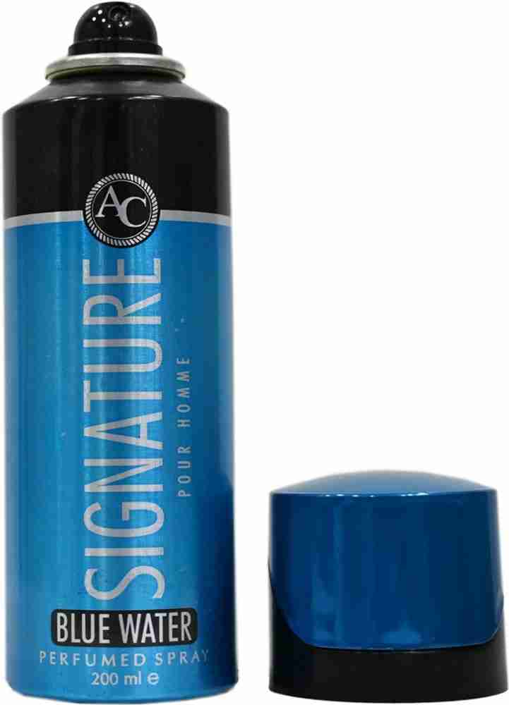 Blue water body store spray