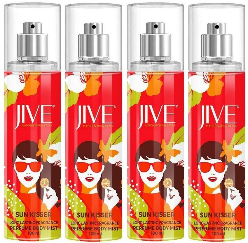 JIVE SUNKISSER SPRAY PACK OF 4 Perfume Body Spray For Men