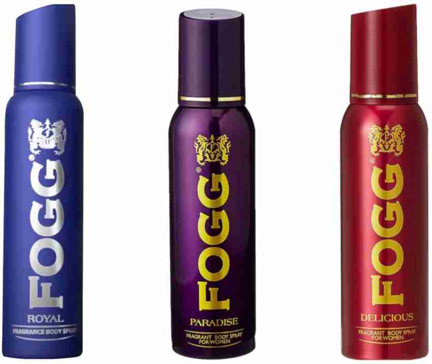 FOGG Royal 120 ML Paradice 120 ML Delicious 120 ML Perfume