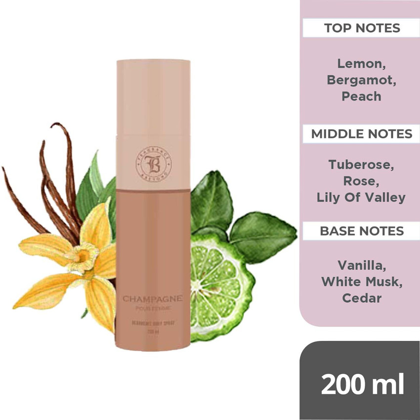Champagne rose sales body spray